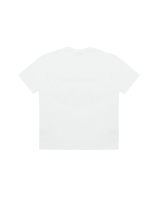 세리프 로고 숏슬리브 티셔츠(화이트)