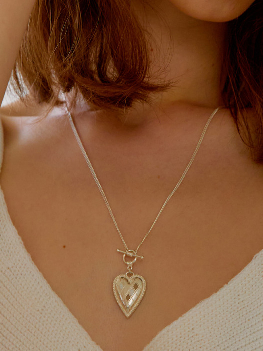 Agyle Heart Silver Necklace
