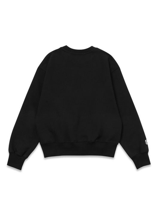 81 round sweatshirt black