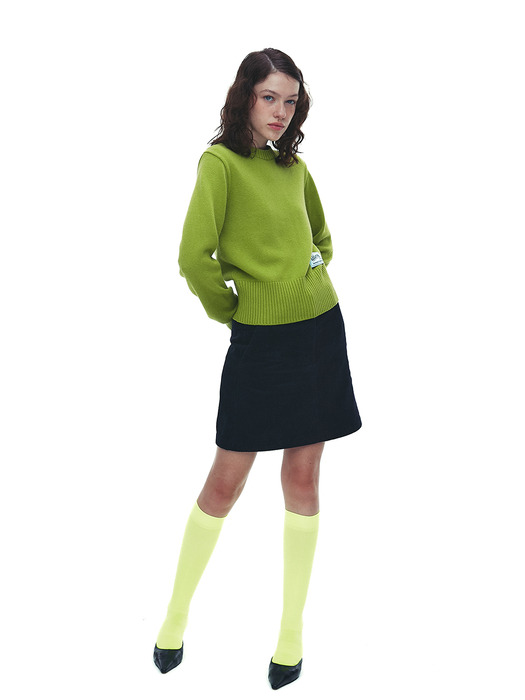 Qduroy Basic Knit Sweater - Olive