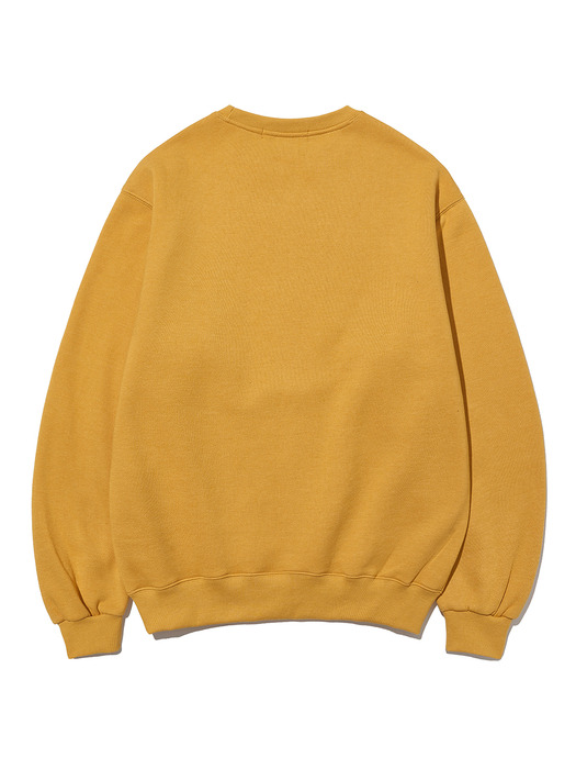 Vintage college sweatshirt_yellow