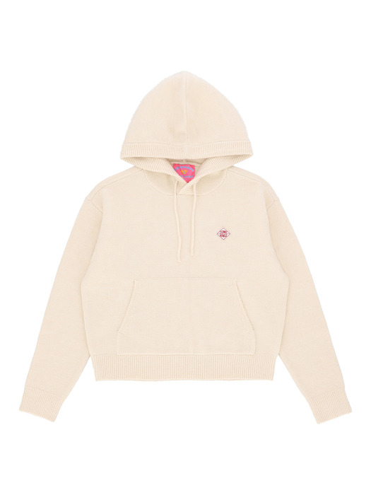 KNIT HOOD PULLOVER [3 COLOR]