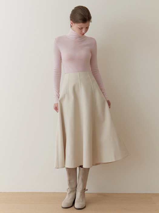 Noel flare skirt (ivory)