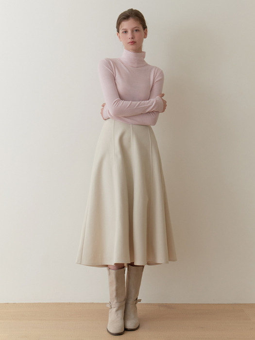 Noel flare skirt (ivory)