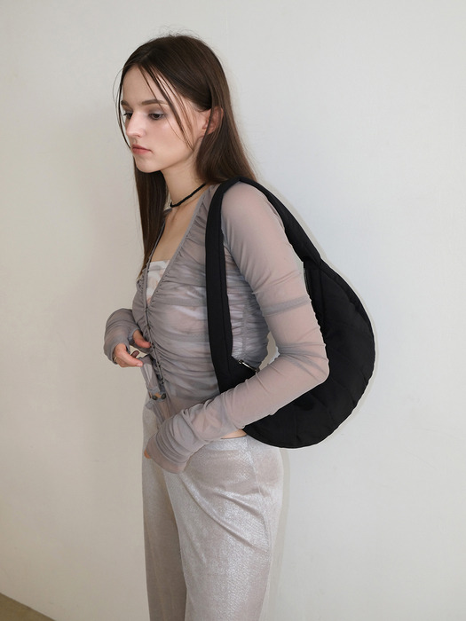 Crescent Shoulder Bag [Black]
