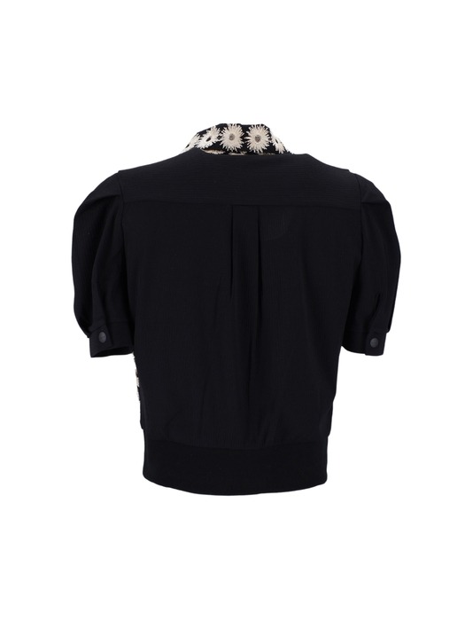 RE-Edition 24 SS Collection : Dear, Dasiy Top In Black