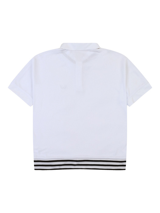 루즈핏 폴리 여성 골프 티셔츠 (WHITE)