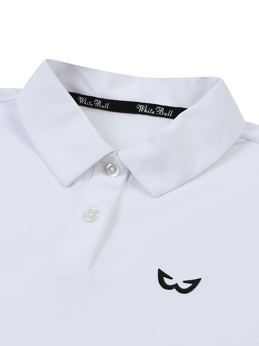 루즈핏 폴리 여성 골프 티셔츠 (WHITE)