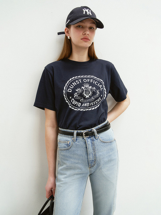 UNISEX CUPID CAMPUS T-SHIRT FRENCH NAVY_UDTS4B121N2