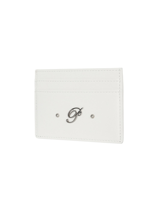 SIGNATURE CARD WALLET white