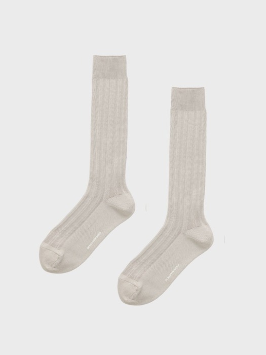 loose middle socks - light gray