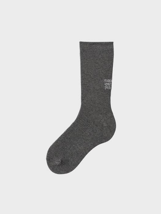 loose middle socks - light gray