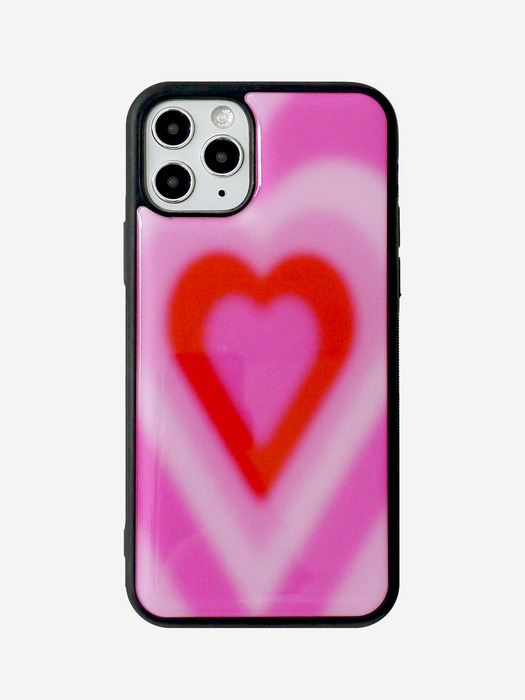 iPhone16시리즈입고[글라스/에폭시범퍼]Super Love Pink Bumpercase