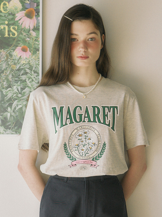 Margaret Artwork T-shirt  - Oatmeal