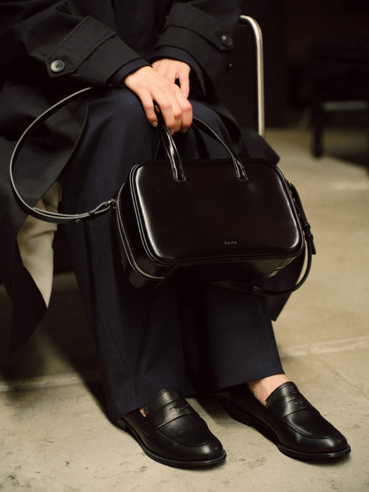 Soffy penny loafer Black