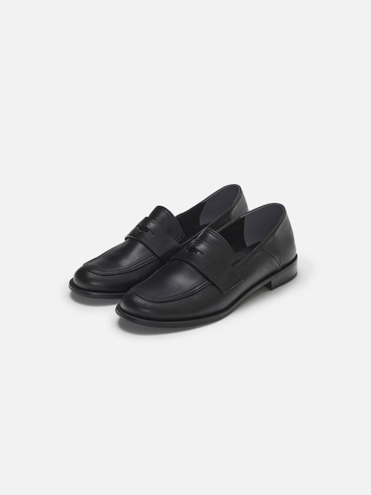 Soffy penny loafer Black