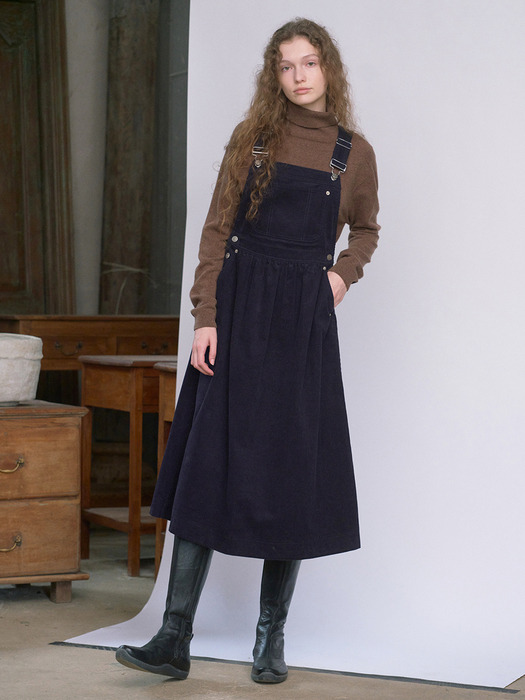 Corduroy Overall Dress VC2499OP906M