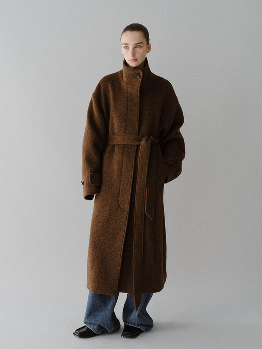 TFW YAK WOOL HIGH NECK COAT_2COLORS