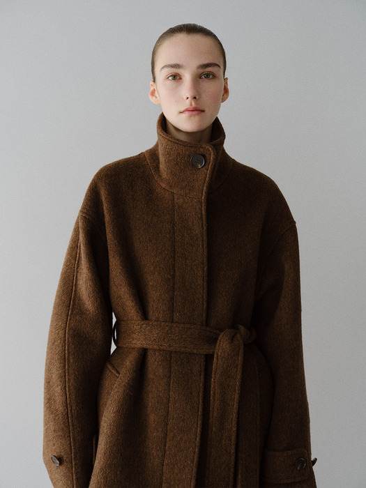 TFW YAK WOOL HIGH NECK COAT_2COLORS