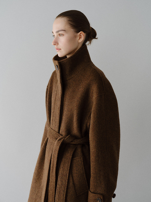 TFW YAK WOOL HIGH NECK COAT_2COLORS