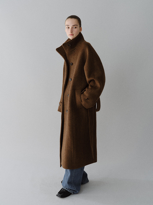 TFW YAK WOOL HIGH NECK COAT_2COLORS