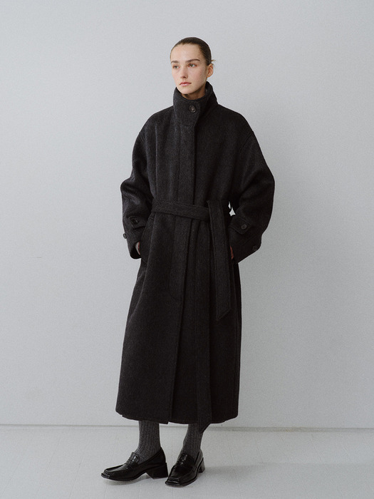 TFW YAK WOOL HIGH NECK COAT_2COLORS