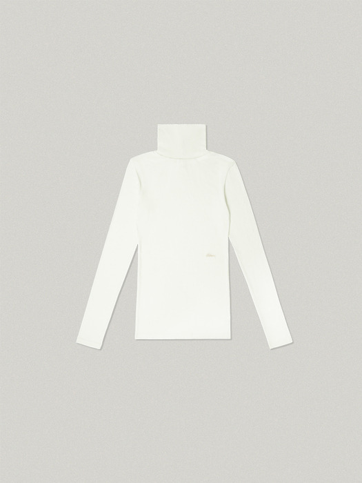 COZY WOOL TURTLENECK T-SHIRT [IVORY]