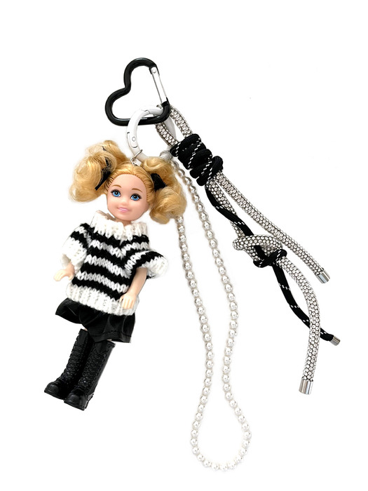 Cutest doll keychain_BLACK