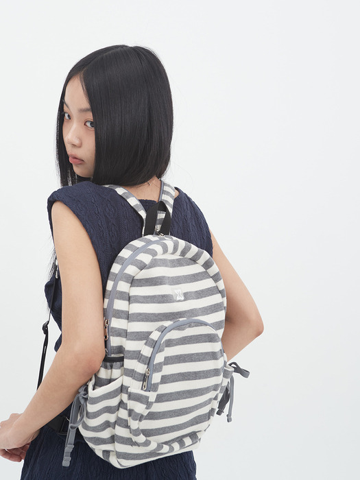 Nest Sling Backpack (Gray Stripe)