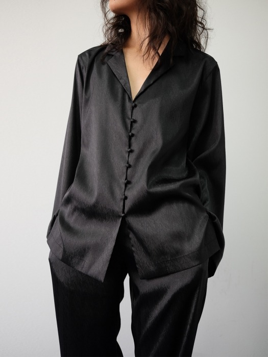 Shy Maison PJ Shirt -French Black