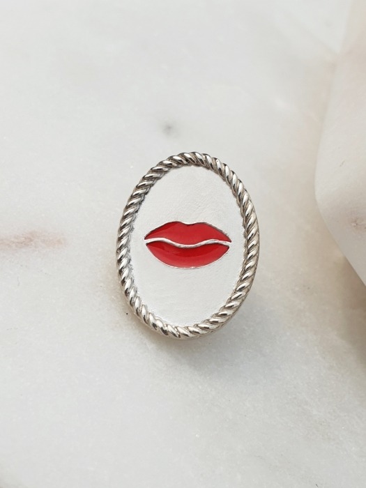 Antique lips Coin Earring