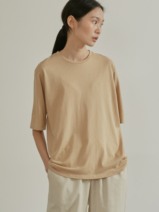 19SR NEW SOFT T-SHIRTS (BEIGE)