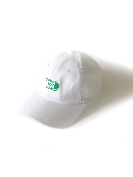[TENNIS BOY CLUB] EMBROIDERED BALL CAP WHITE