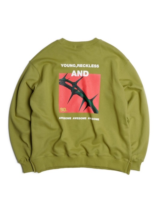 Short Spiny Sweat-Shirts (olive)