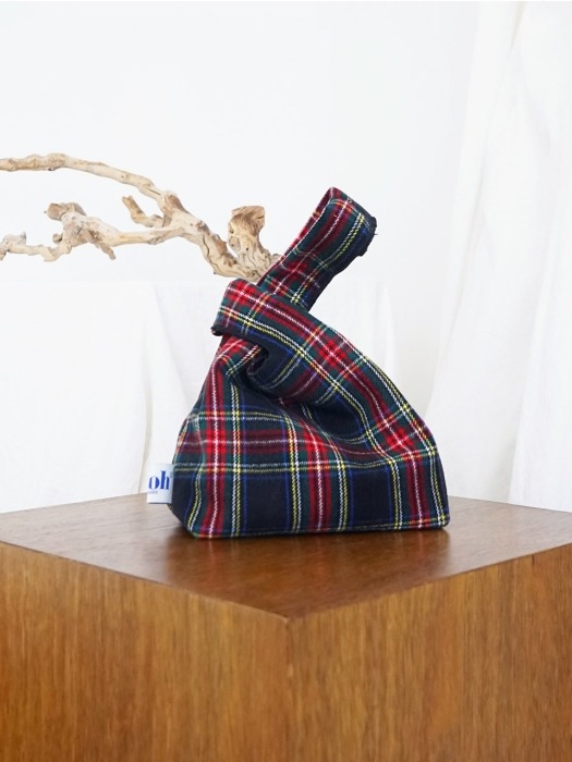 TARTAN CHECK KNOT BAG_NY