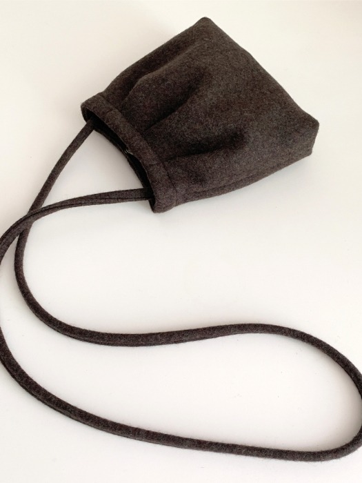 Dark Wool Pottery Bag