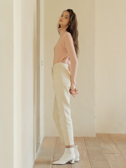 19FW CORDUROY PANTS /IVORY