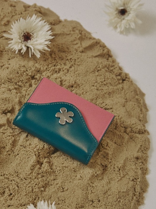 Hey Daisy Colorblock Wallet_Green