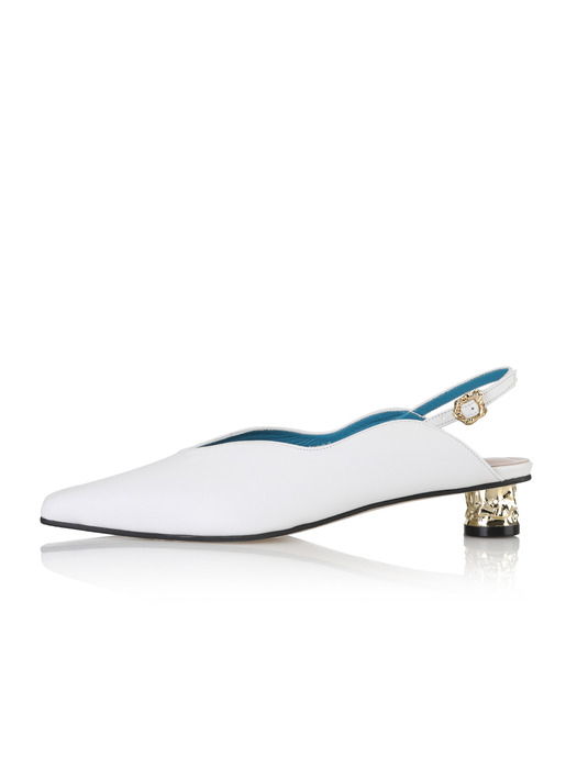 Kalabera sandals / 20SS-S428 White+Gold