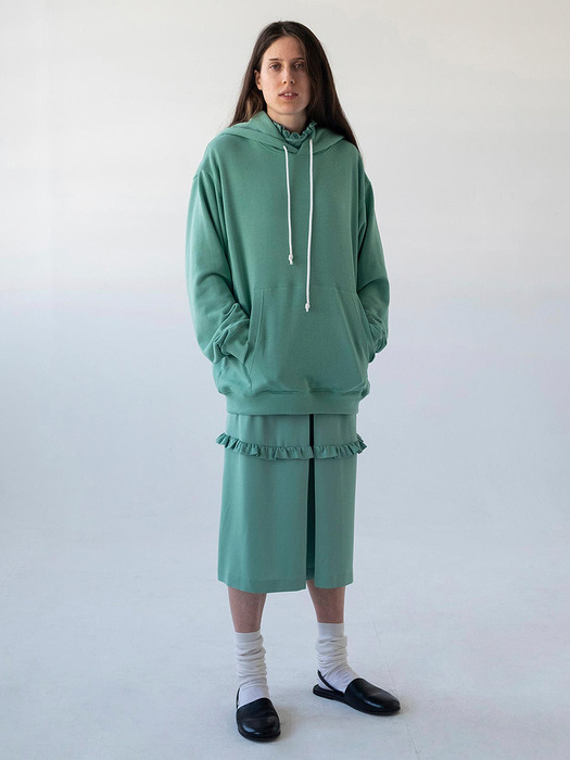 SPRING GREEN SALAD HOODED WITH LOGO