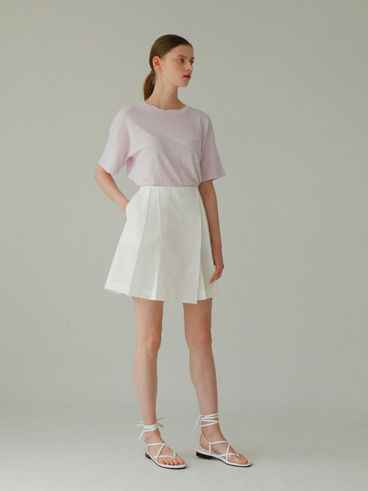 BIO LINEN T-Shirt_Pink