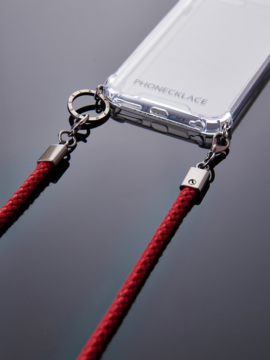 Dark Red Rope Strap Case_아이폰