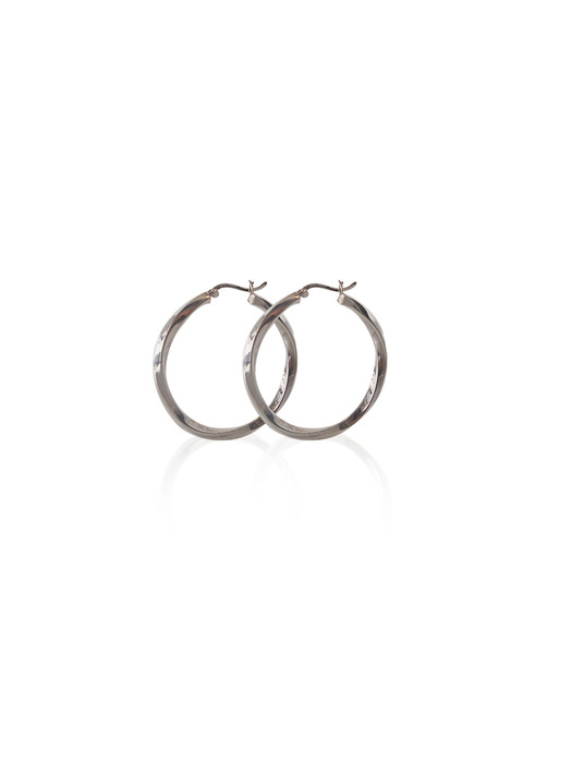 silver925 one line ring earring S