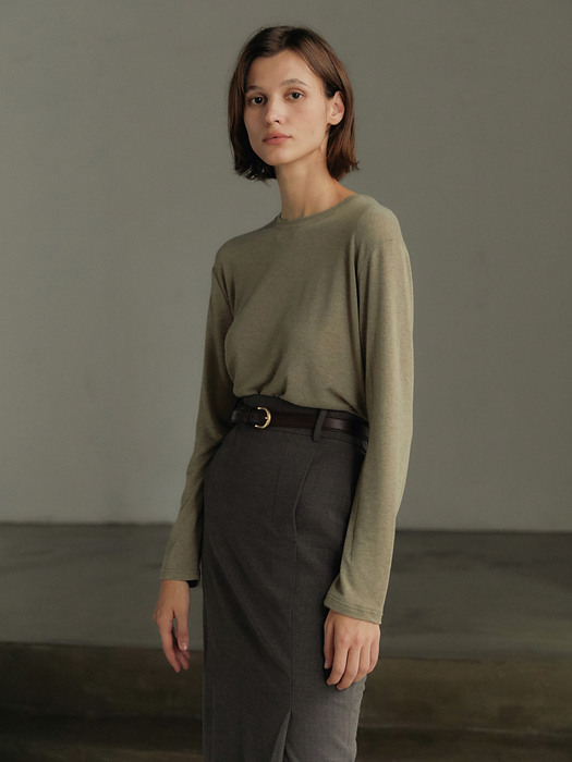 Daily Wool T-shirt - Olive