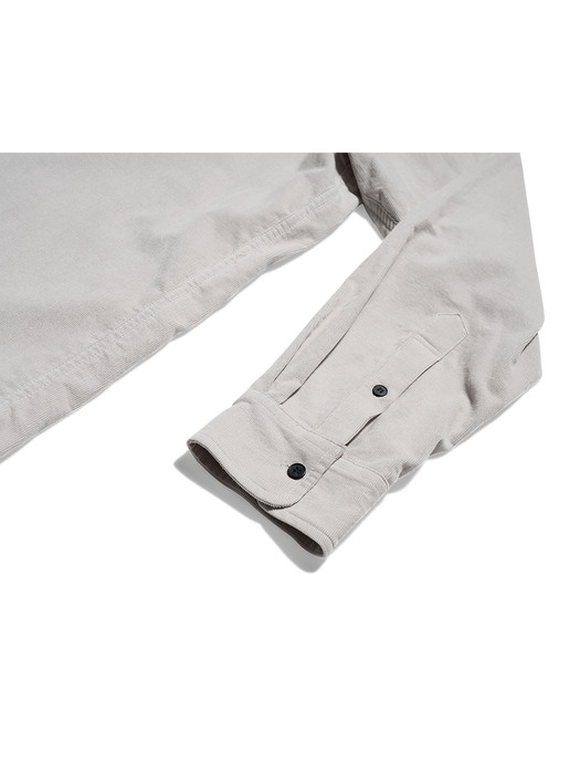 Vintage Corduroy Shirt (Snow-Gray)
