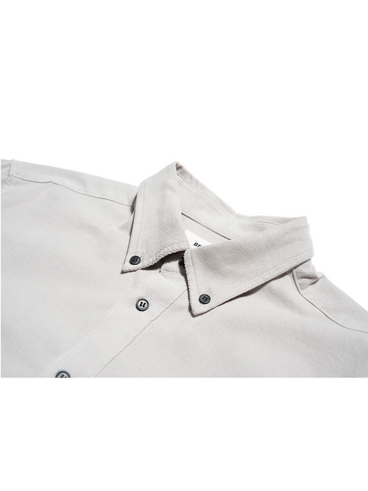 Vintage Corduroy Shirt (Snow-Gray)
