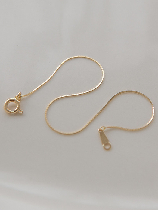 14k gold silk bracelet (14k 골드)(6type)