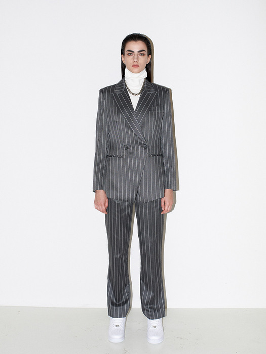 Not a Cliche tailored Jacket [Stripe Grey]
