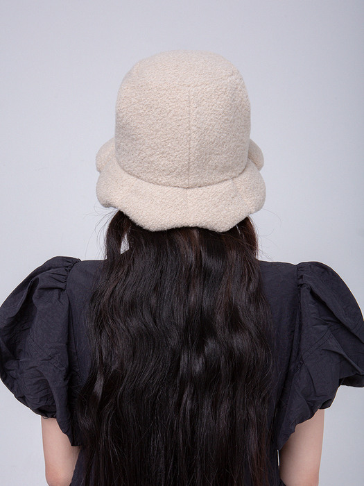 Flower bell hat_brown(2 colour)