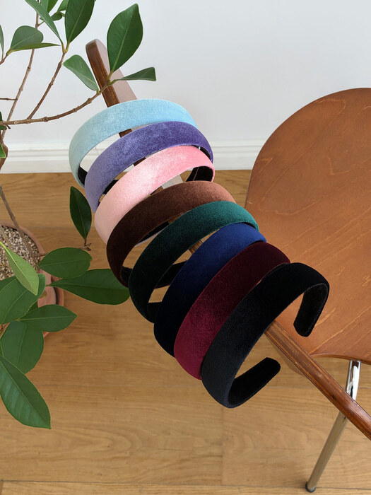 classic velvet hairband (8colors)